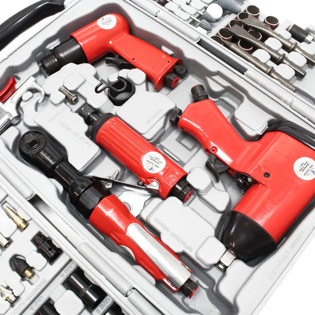 Kit outils à air comprimé pour mécanique et rénovation - 71 accessoires