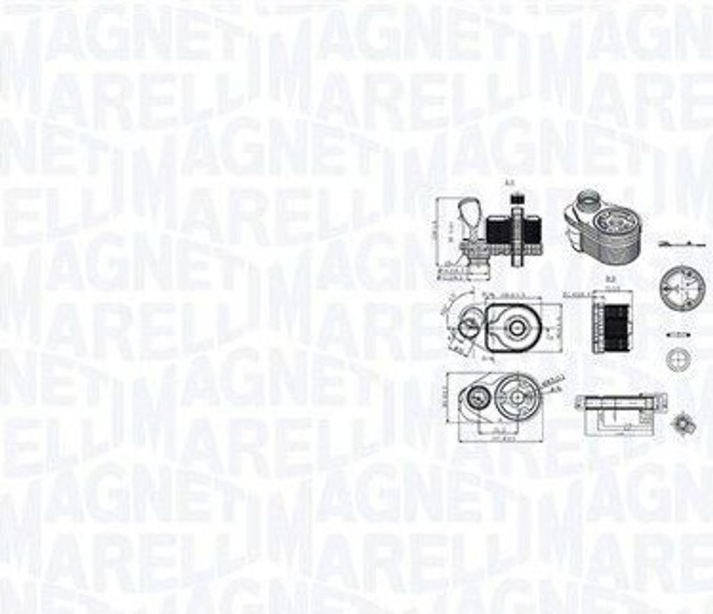 MAGNETI MARELLI 350300001100 Ölkühler Motoröl für FIAT Ducato Kastenwagen (250, 290) Ducato Pritsche / Fahrgestell (250, 290) Ducato Bus (250, ...