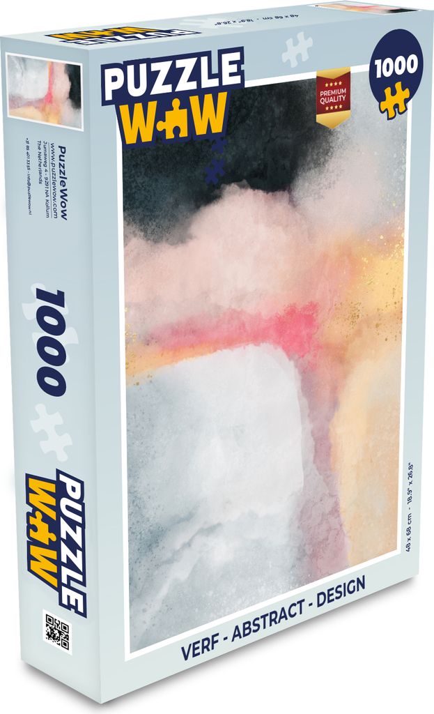MuchoWow Puzzle 1000 Teile Malerei - Abstrakt - Design - Spielzeug - Alt und Jung - Spiele - Puzzeln