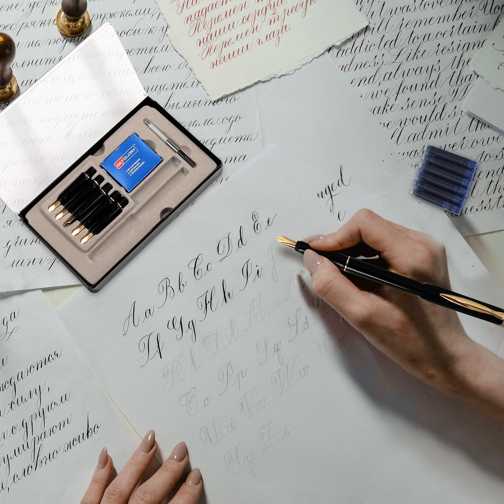 Kurtzy Füller Set Kalligraphie Set mit 6 Federn, Produktbild 6