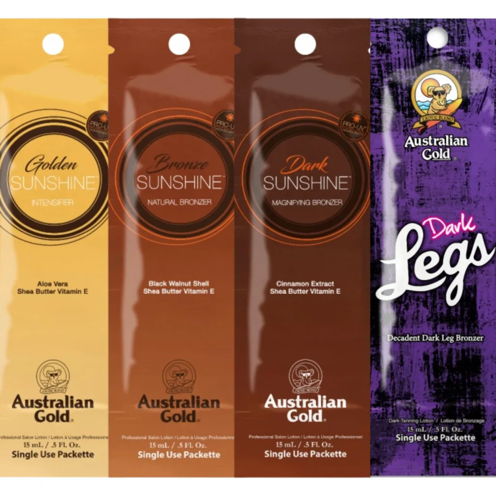 Australian Gold 4pc Tanning Set - Kit Abbronzatura da Viaggio