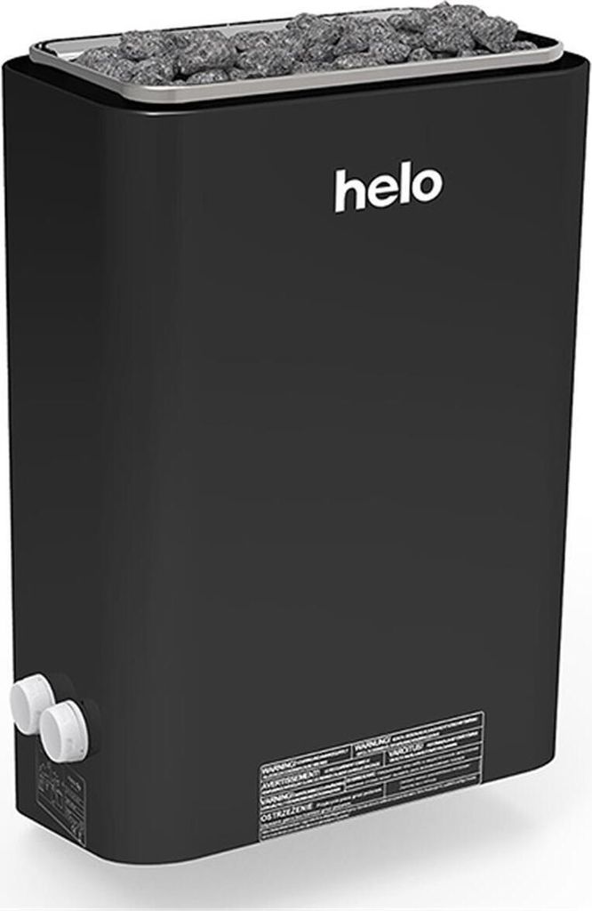Saunaöfen Helo Vienna 8.0 kW | mit integrierter Steuerung | Schwarz helo-000510