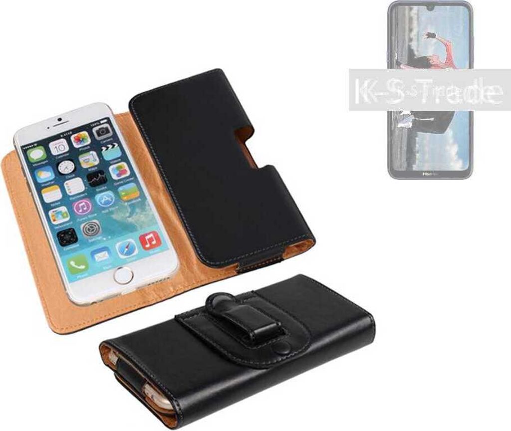 K-S-Trade Schützhülle Handyhülle kompatibel mit Sony Xperia L3 Holster Gürtel Tasche Schutzhülle Handy-Tasche Smartphone Case Seitentasche
