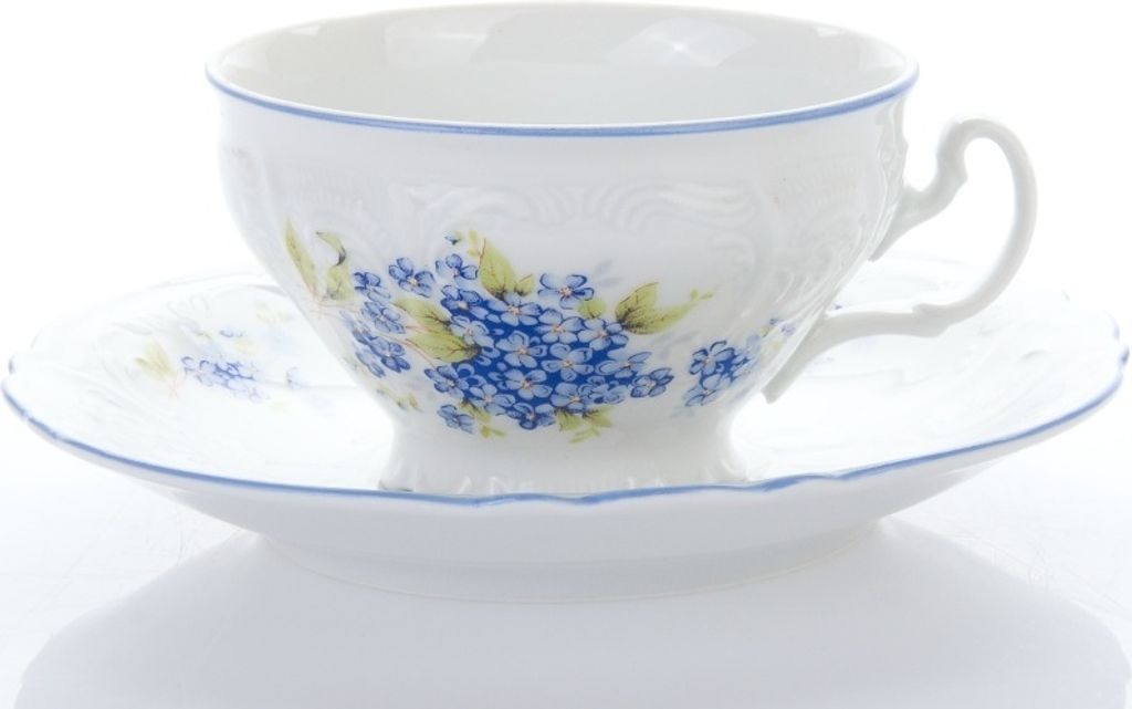 Thun 1794 Tasse und Untertasse, 205 ml, Tschechisches Porzellan, Bernadotte, Thun