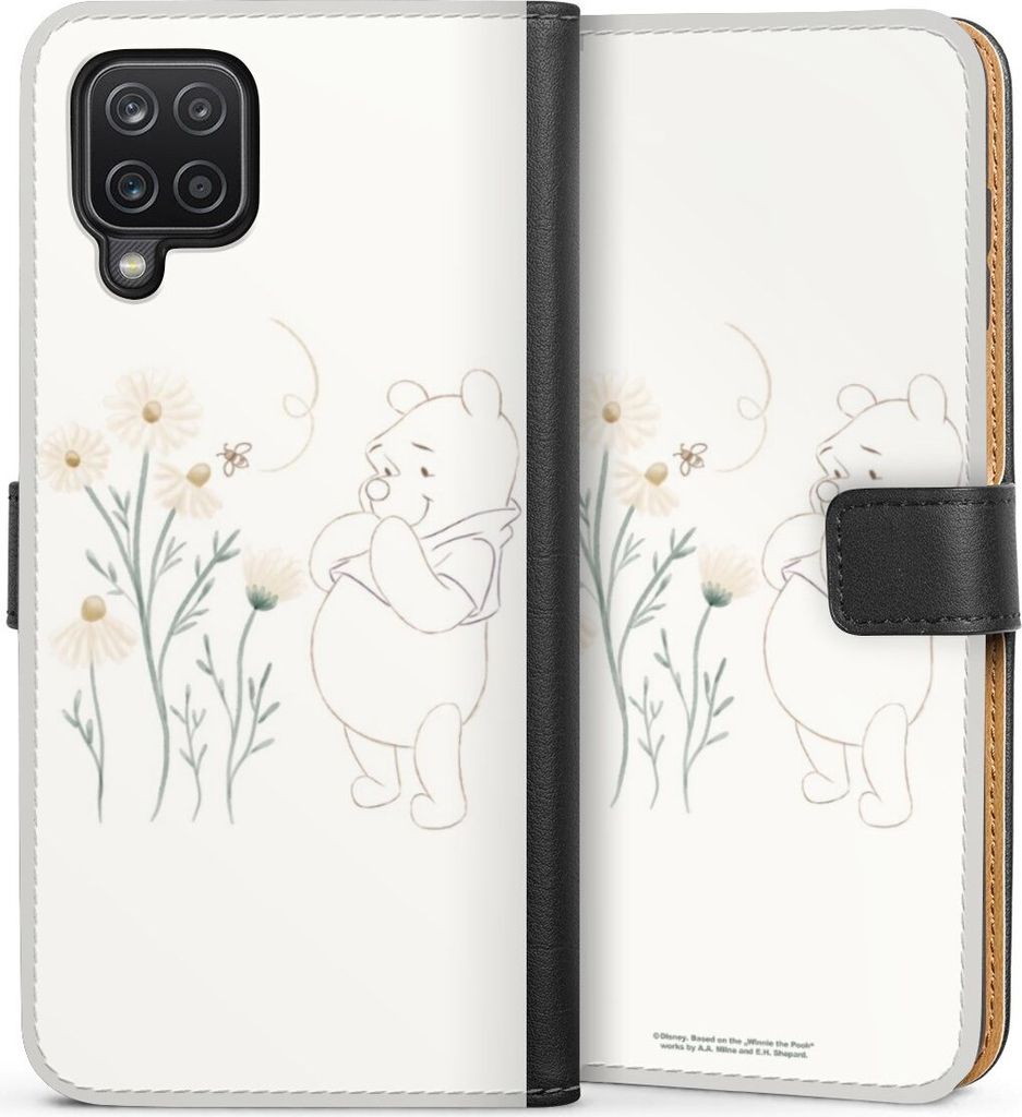 DeinDesign Klapphülle für Samsung Galaxy A12 Handytasche Lederhülle Tasche Biene Disney Winnie Puuh