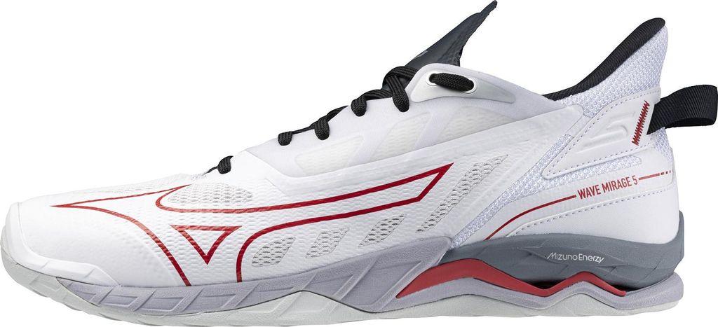 Mizuno WAVE MIRAGE 5(U) White/Salsa/Black 13