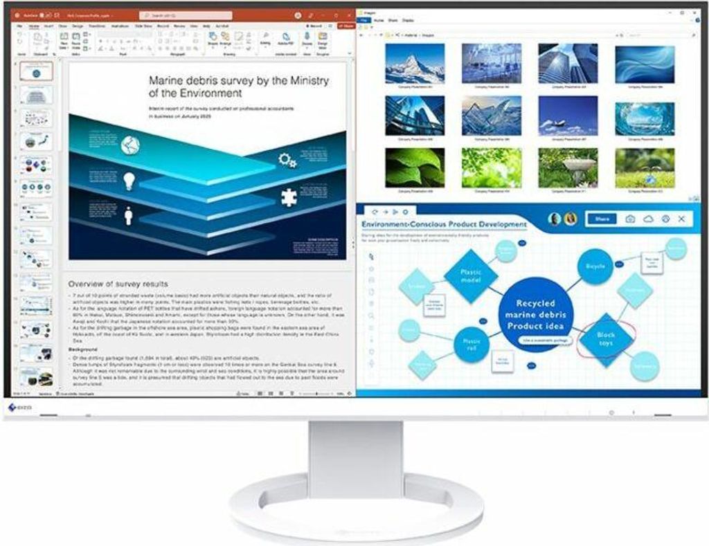 EIZO FlexScan EV2720S-WT, 68,6 cm (27"), 2560 x 1440 Pixel, Produktbild 
