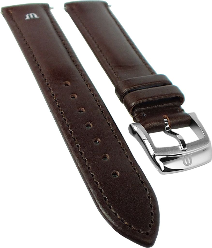 Maurice Lacroix Eliros Elegant | Ersatzband Kalbsleder, d.braun 33352, Stegbreite:20mm