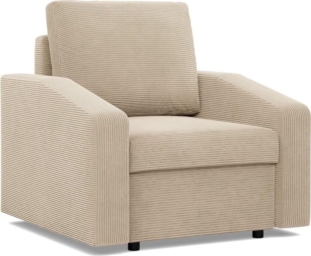 Loungesessel für das Wohnzimmer NEO, Cord - Beige