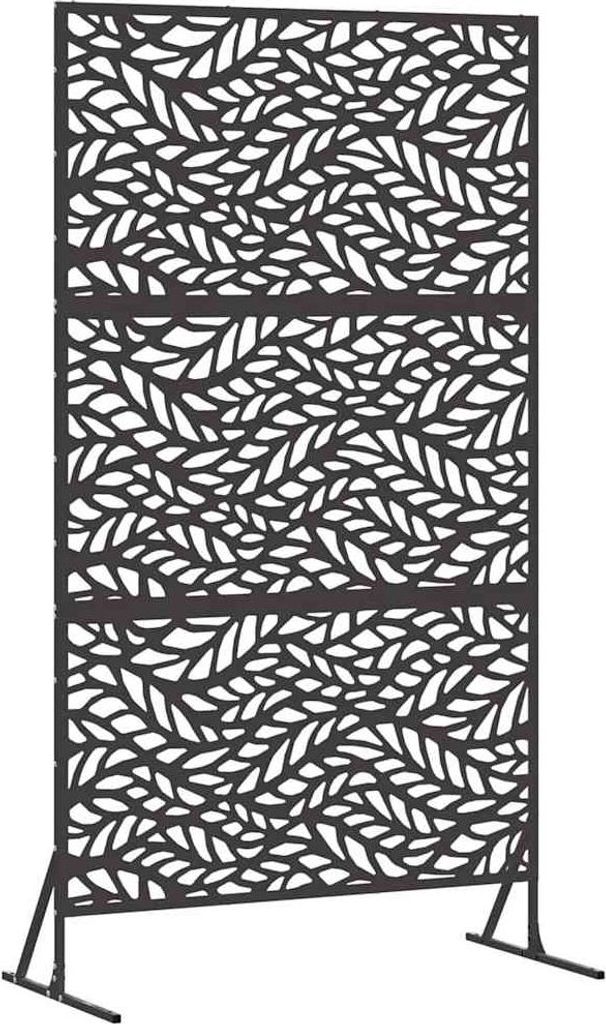 vidaXL Sichtschutz Schwarz 100 x 50 x 180 cm Stahl Produktbild 