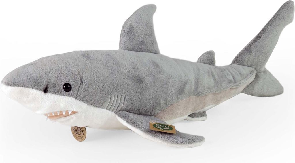 RAPPA Plyšový biely žralok 51 cm ECO-FRIENDLY Obrázok produktu 