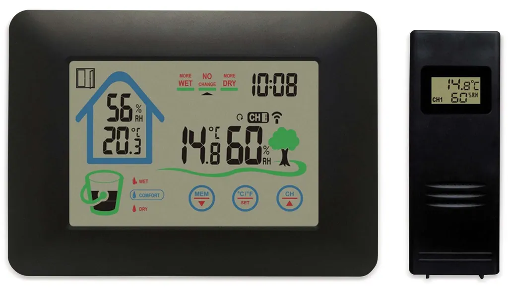 Station météo avec horloge pour jardinier et amateur de plein air