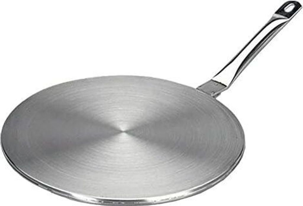 Adapterscheibe, Wärmeverteilerplatte aus Edelstahl, Induktionsverteiler (24 cm)