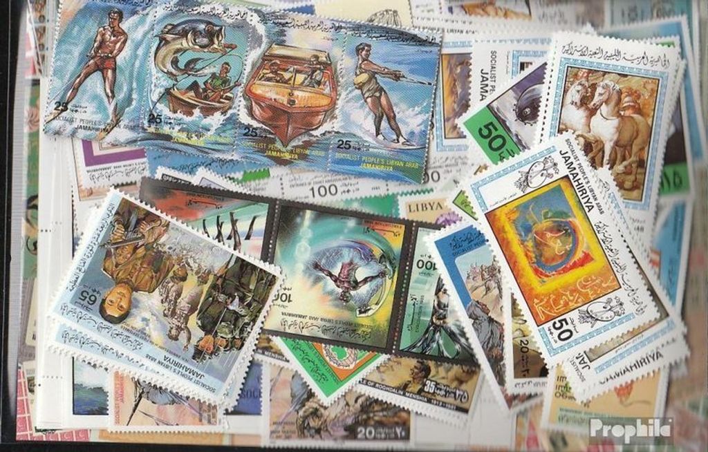 Briefmarken Libyen 250 verschiedene Marken