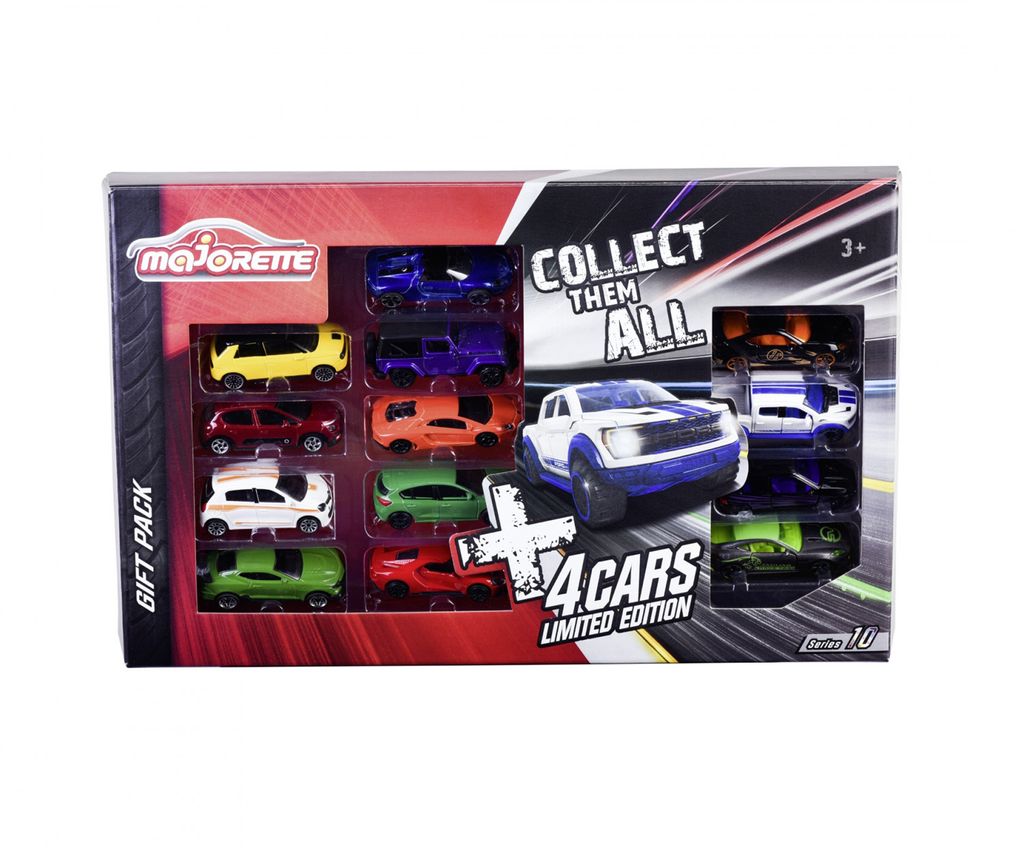 Mega-Pack mit 9 Street Cars und 4 Autos aus der Limited Edition 10, Spielfahrzeug