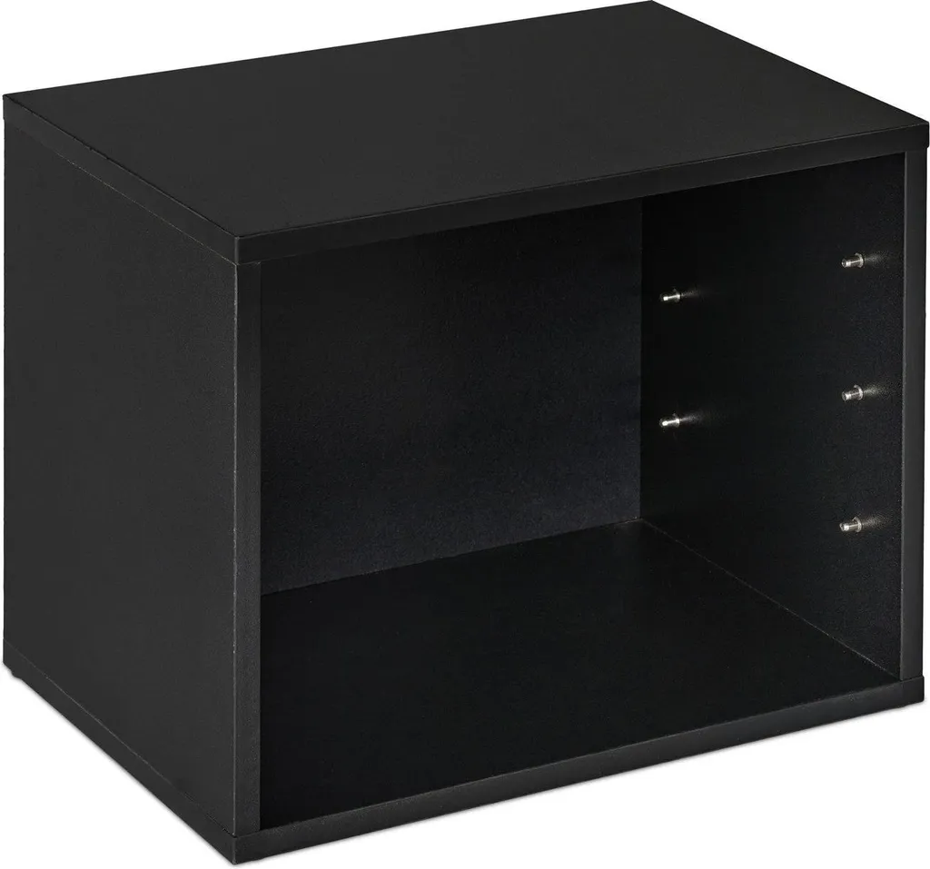 Corbeille à courrier noire superposable pour tri de documents de bureau