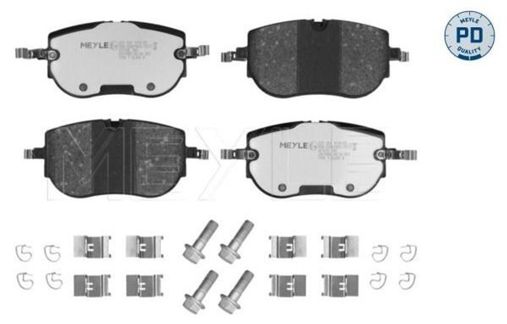 MEYLE 025 264 1616/PD Bremsbeläge Vorne für VW ID.3 (E11) ID.4 (E21) ID.5 (E39) für AUDI Q4 SUV Q4 Sportback (F4N) für SKODA Enyaq IV SUV