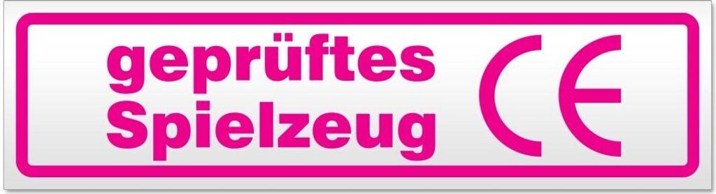 Kiwistar - Autoaufkleber - Pink - 45 x 12 cm - es Spielzeug - Hinweis Aufkleber Sticker für Auto, Kfz, Fahrrad, PKW, LKW