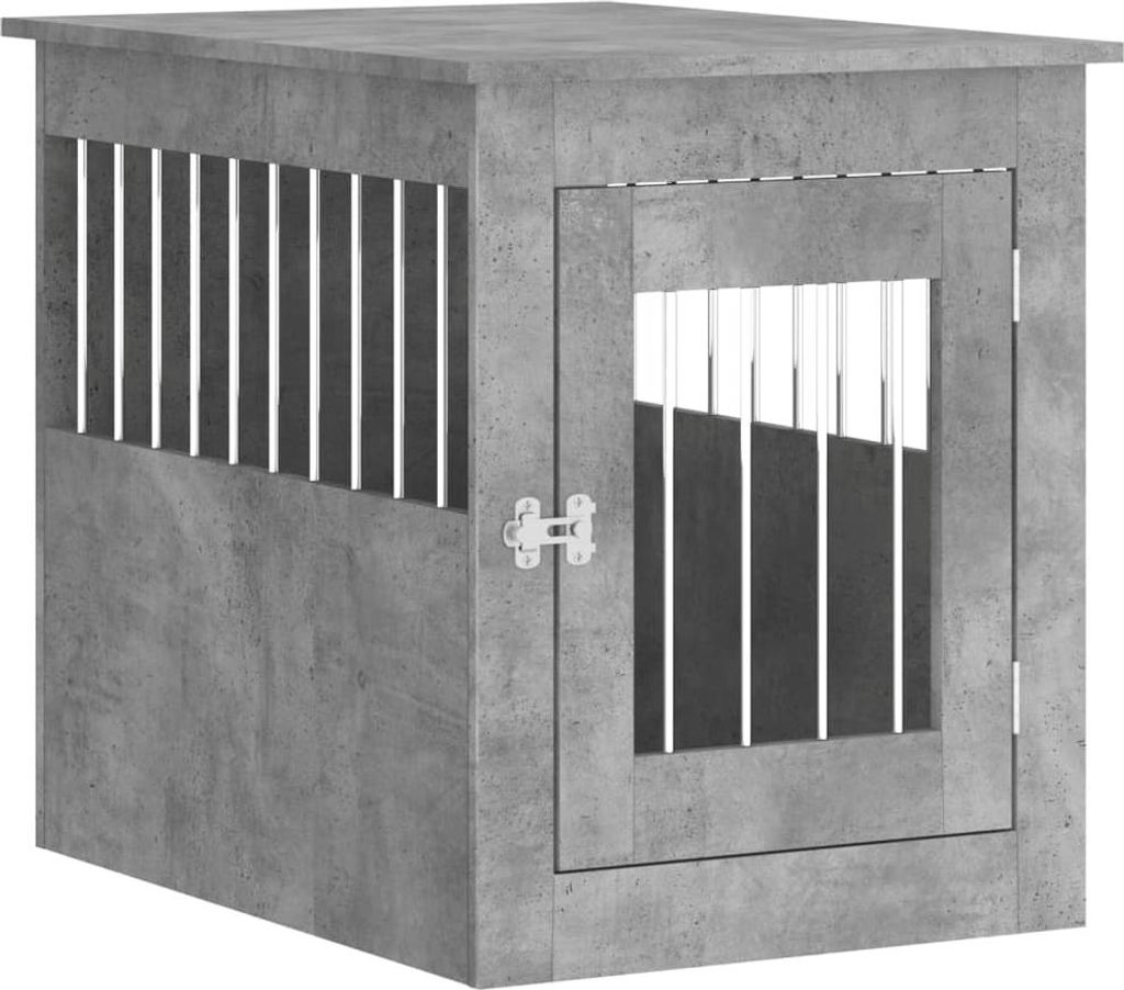 vidaXL Klec pro psy ve stylu nábytku betonově šedá 55x75x65 Obrázek produktu 