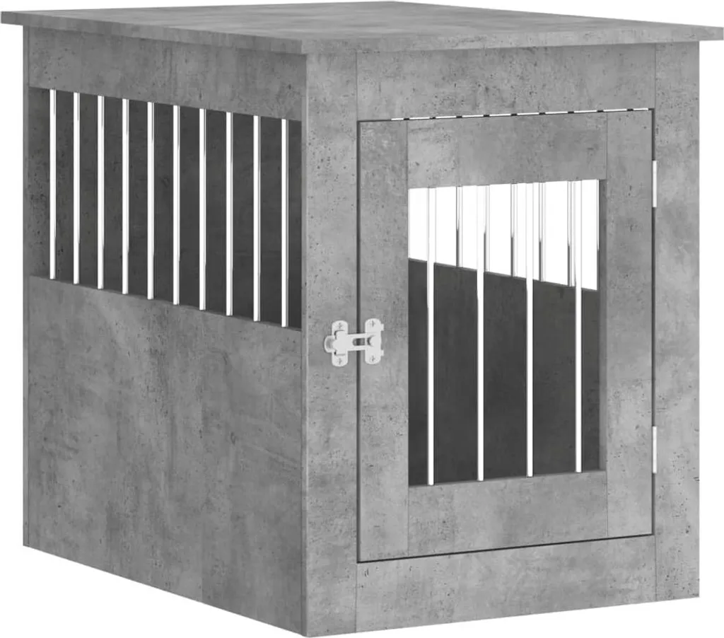 Dog Crate Furniture vidaXL Grigio Cemento | La Casa Perfetta per Fido