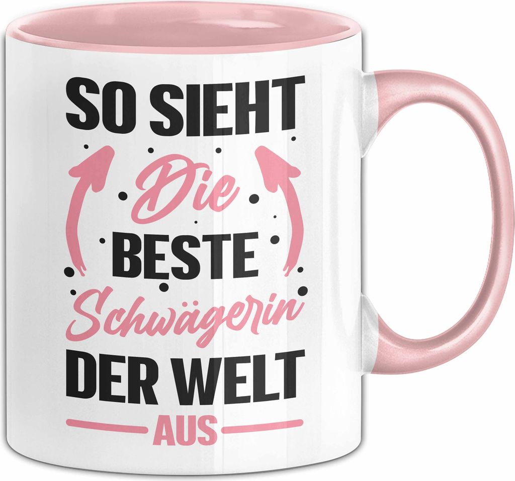 Schwägerin Tasse Geschenk So Sieht Die Beste Schwägerin Der Welt Aus Geschenkidee (Rosa)