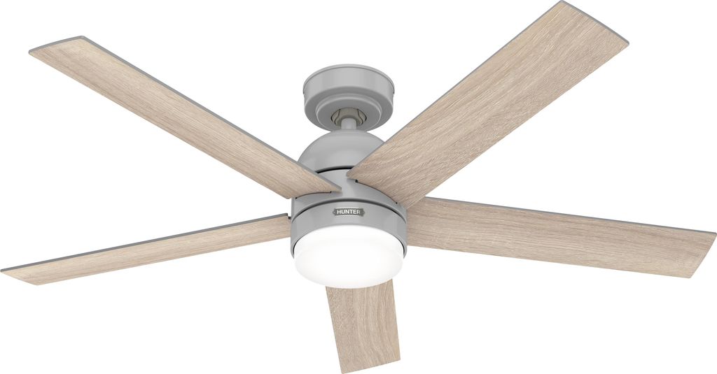 Deckenventilator mit LED Beleuchtung und Fernbedienung Giannis Grau 132 cm