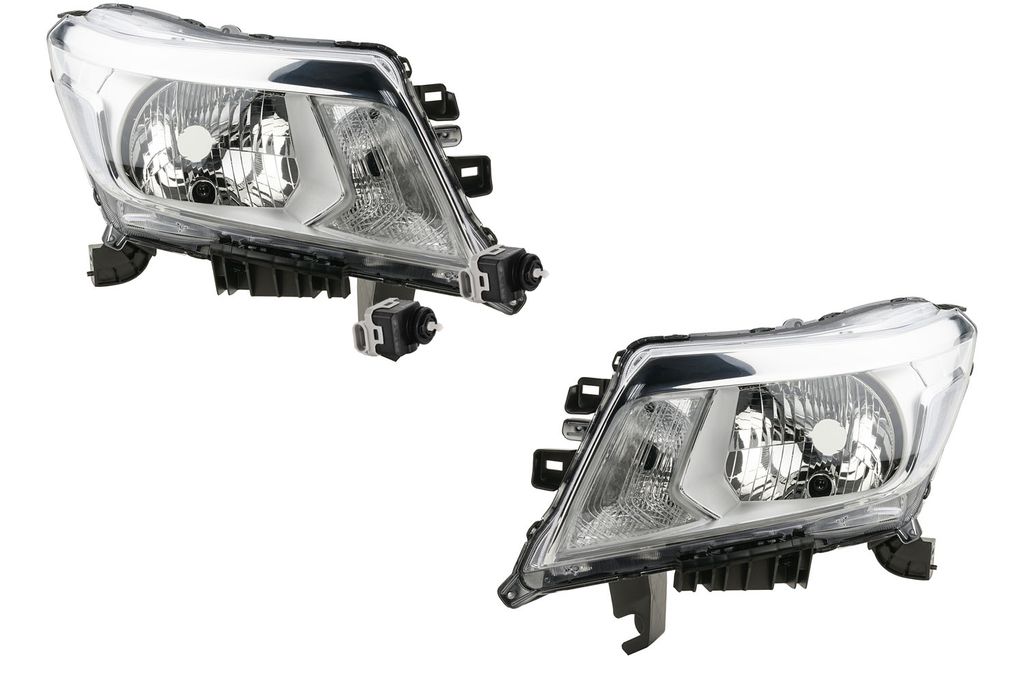 Johns, Scheinwerfer passend für Nissan Navara D40 10/15- H4 Links Rechtsw. + Stellmotor 26056BN702 26056AU300 0006000619811 09160989 4500689 60006...