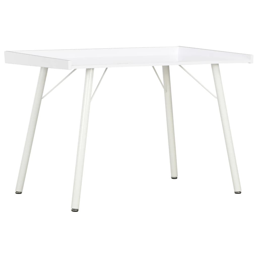 Biurko białe 90×50×79 cm Zdjęcie produktu 