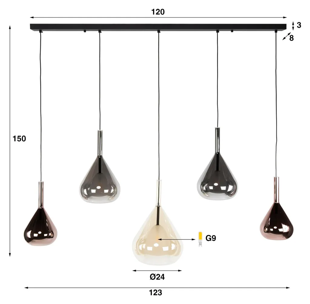 Plafonnier Largeur 123 cm - Solution Éclairage Design pour Grand Espace