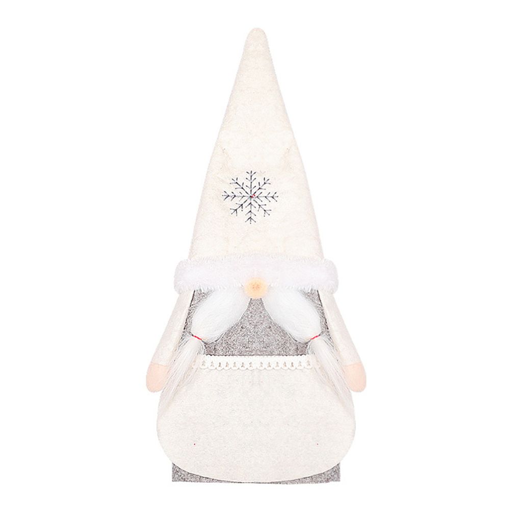 Weihnachten Santa Gnome Wein Champagner Flasche Cover Bag Party Dinner Holiday Nachbildung- Graues Mädchen