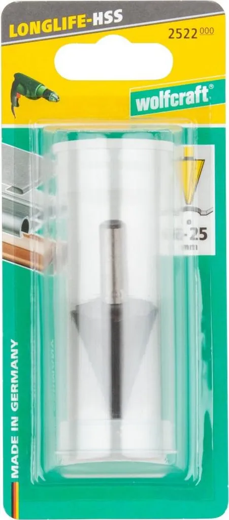 Alésoir Wolfcraft 6-24 mm pour ajuster vos perçages en plomberie PVC