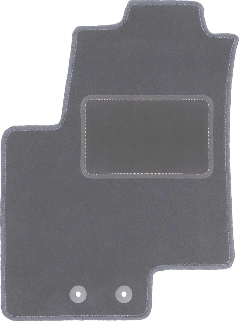 Tappetino conducente in velluto grafite compatibile con Hyundai ix20 (2010-2018, minivan) – con fissaggi – su misura