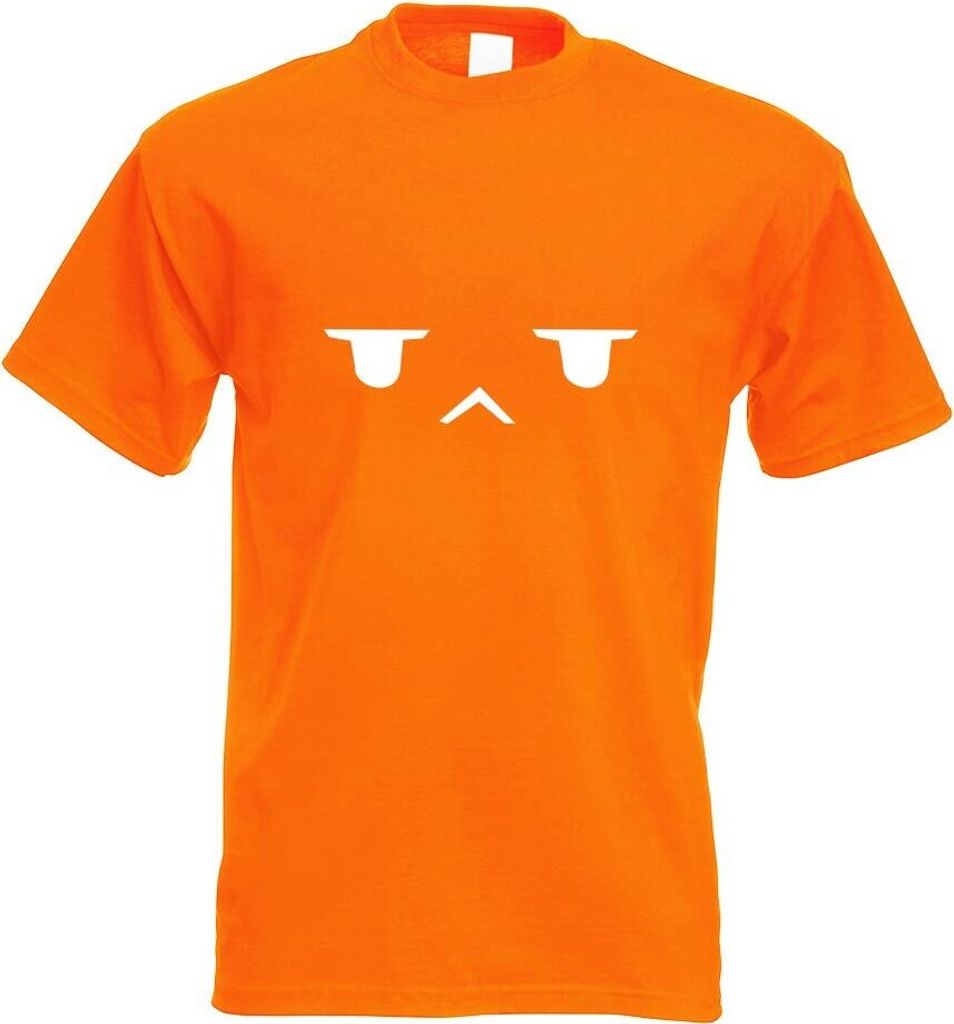 Kiwistar - T-Shirt - orange - Genervtes Gesicht Herren Funshirt Bedruckt Design Sprüche Spruch Motive - mit Motiv Bedruckt - Funshirt Design - Spo...