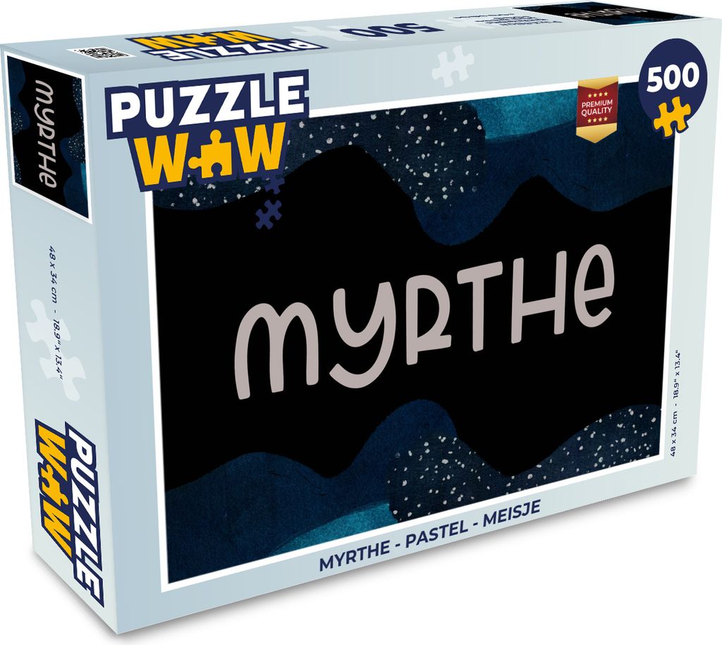 MuchoWow Puzzle 500 Teile Myrthe - Pastell - Mädchen - 500 Teile - Kinder - Selberbauen - Puzzlespiele