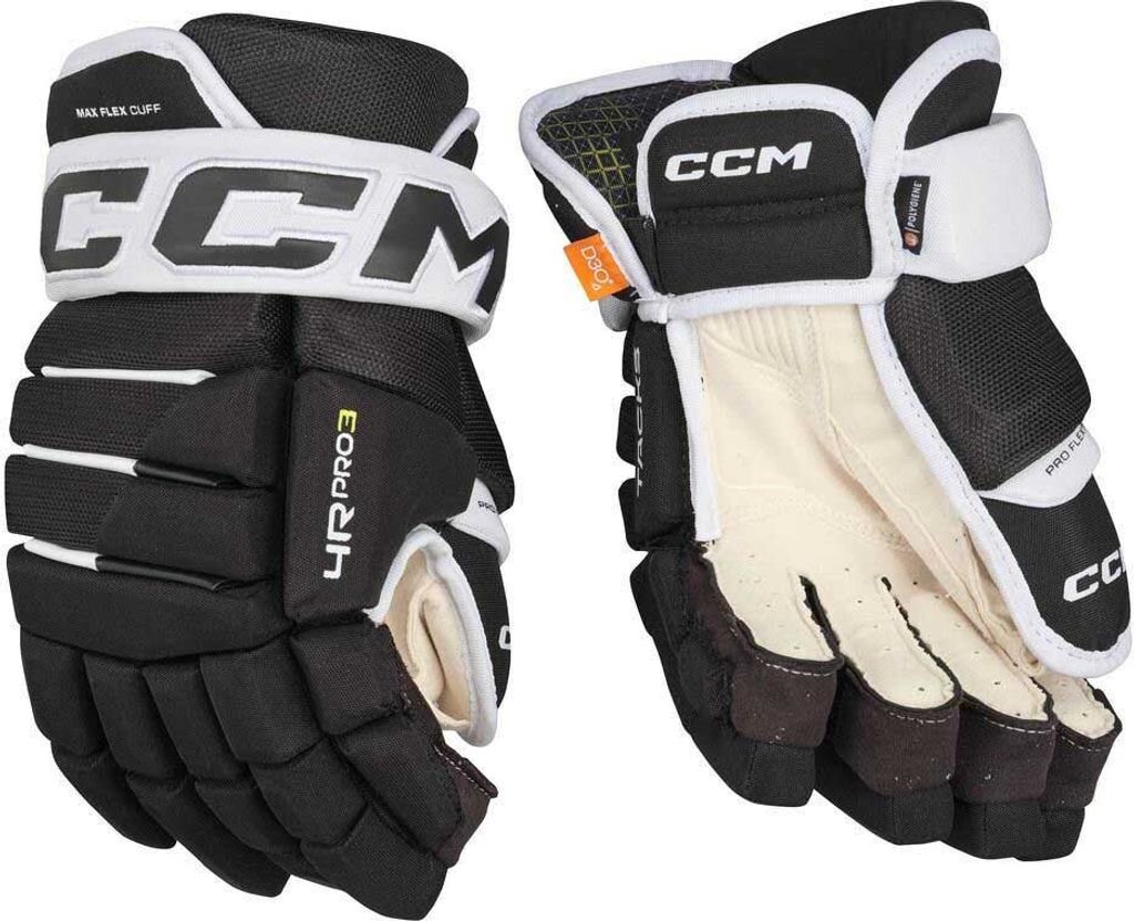 CCM 4R PRO3 Handschuh Senior, Größe:15 Zoll, Farbe:schwarz/weiß