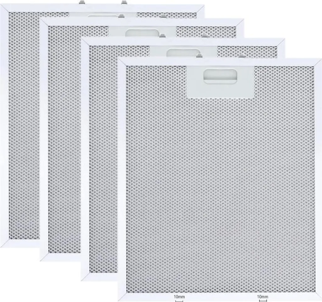 Filtre de Hotte Aspirante Whirlpool et Ikea - Lot de 4 Pièces de Rechange