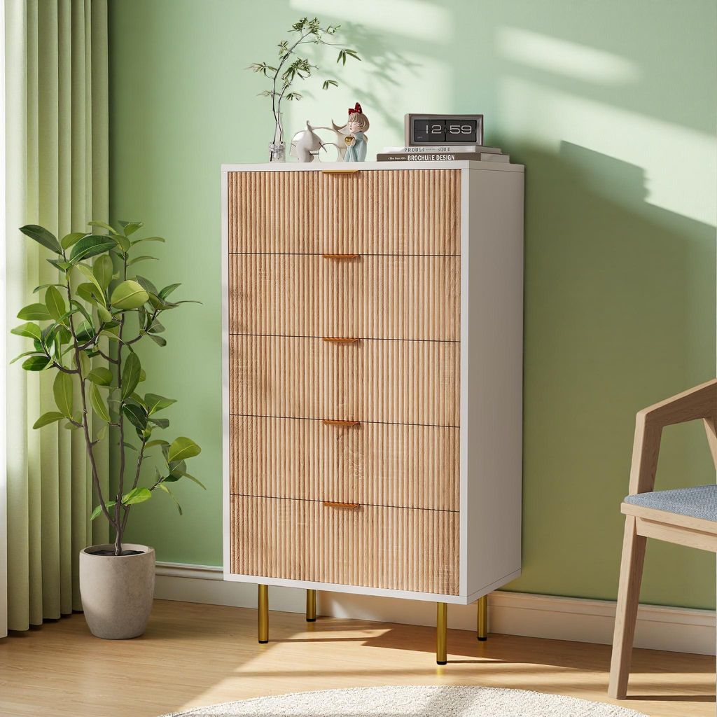 Komoda UnboxG z 5 szufladami, wymiary 60 x 34 x 109,8 cm – Zdjęcie produktu 