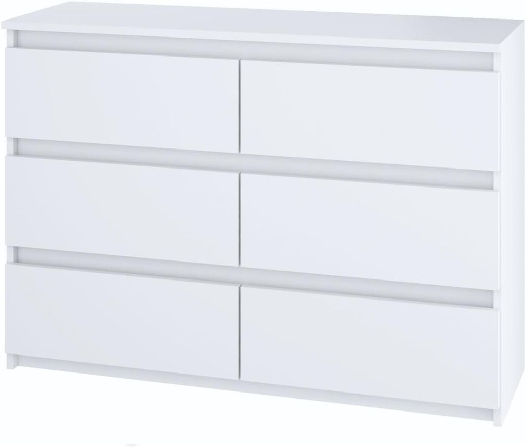 YUMEBLY | Kommode mit 6 Schubladen 100x33x71cm – großer Produktbild 