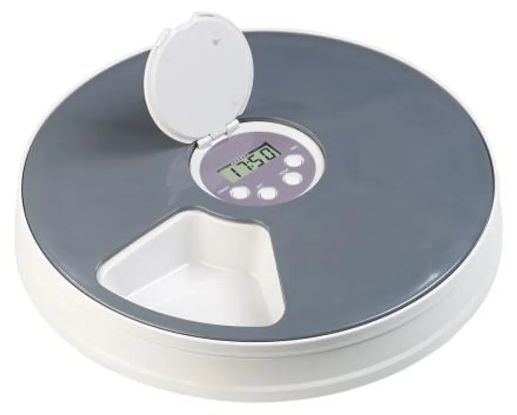 Distributeur nourriture programmable pour petit chien et chat - 4L Blanc - 6