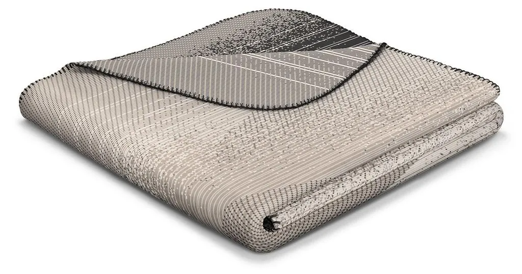 Biederlack Plaid Desert Wave 150x200 cm avec Point Décoratif Élégant