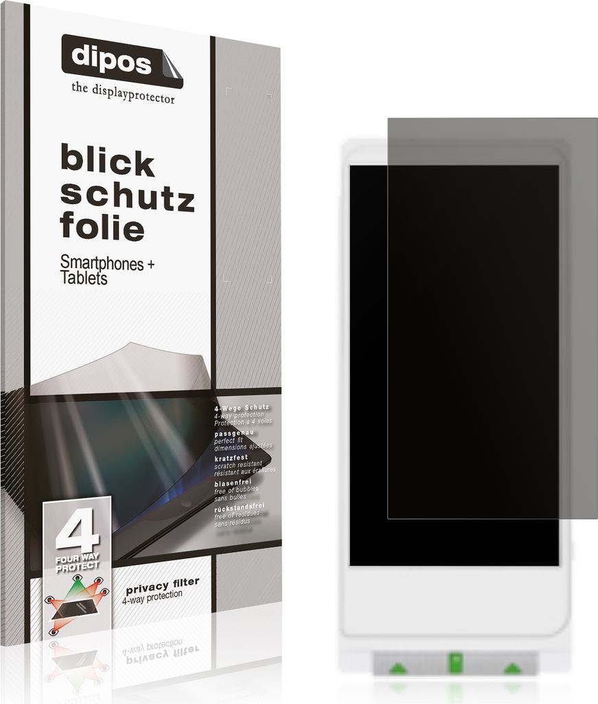 Blickschutzfolie für Clover Flex Pocket matt Schutzfolie Folie Display Schutz dipos