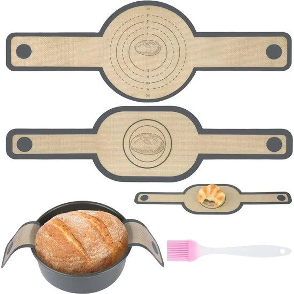 Tapis de Cuisson Silicone avec Râpe Intégrée et Poignées pour Cocotte