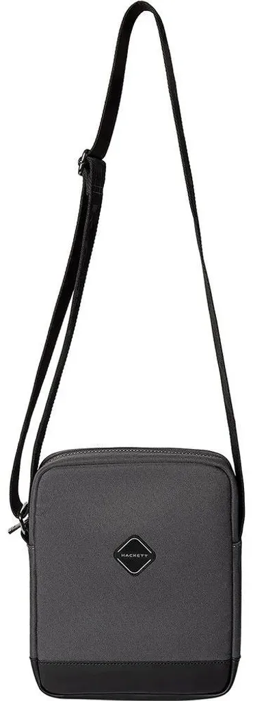 Sac à bandoulière Hackett Diamond gris fini les poches encombrées homme