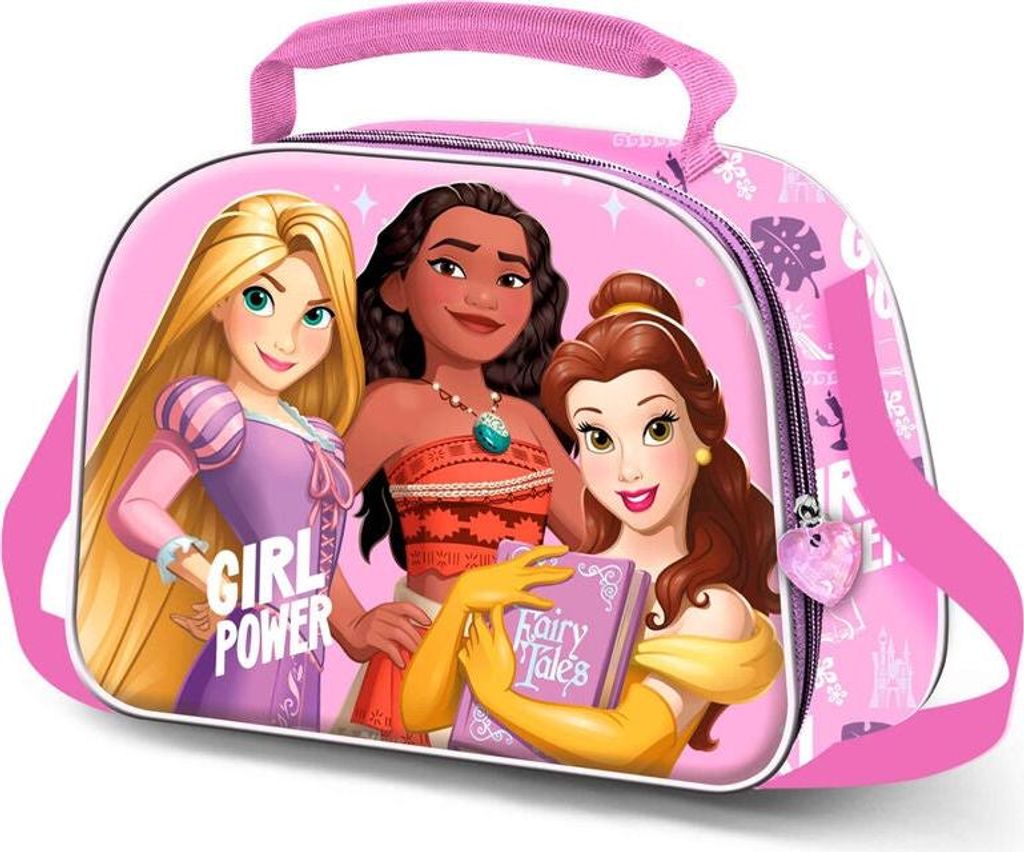 Disney-Prinzessinnen-3D-Lunchtasche für Kinder, isoliert, leicht zu reinigen