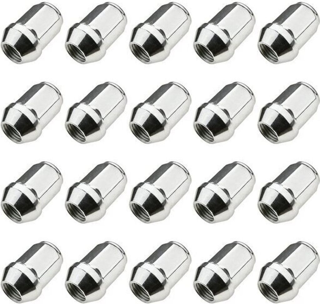 20x Radmuttern Mutter Verzinkt 1/2 Zoll 20 UNF 36mm Kegel Produktbild 