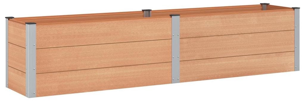 vidaXL Hochbeet Braun 250 x 50 x 54 cm