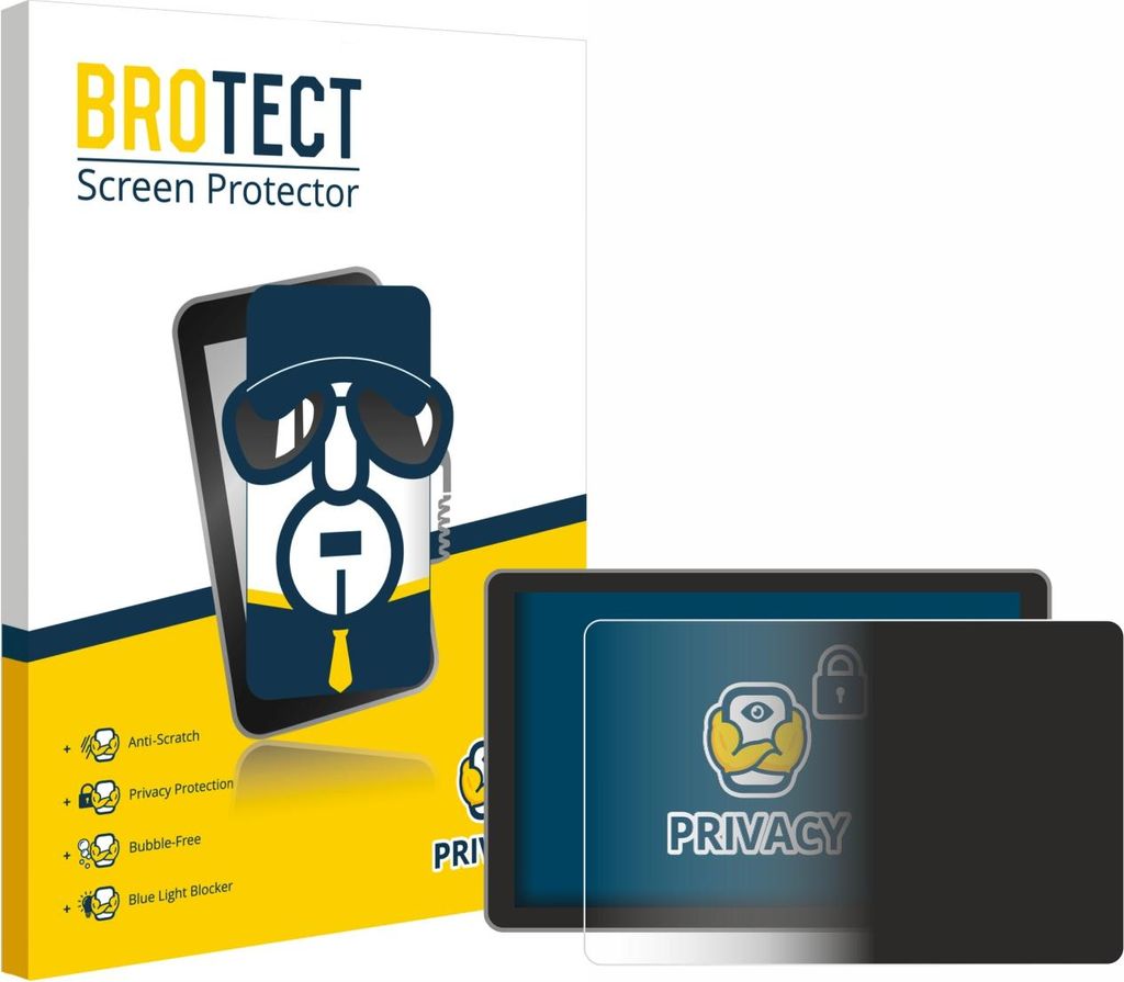 BROTECT Sichtschutzfolie für Victron Energy GX Touch 70 BPP900455070 Anti-Spy Privacy Sichtschutz Blickschutz Folie Blaulicht-Schutz