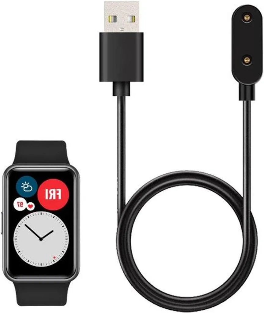 Chargeur Magnétique Noir pour Huawei Band 7, Fit 2 et Honor Band 6 Pro