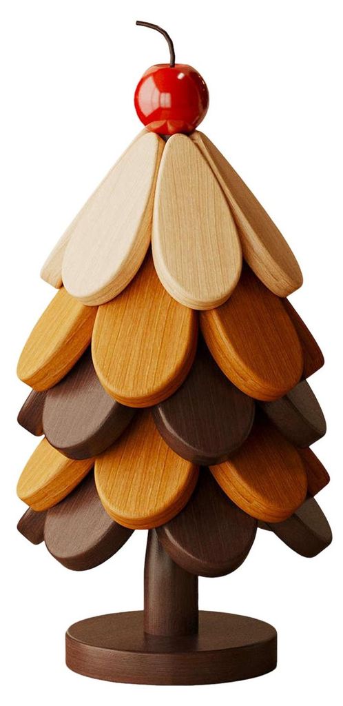 Weihnachtsbaumförmige Untersetzer-Sets, hitzebeständige Holz-Dreibein-Topfhalter, fleckenabweisende Tischschoner für Küche und Esszimmer