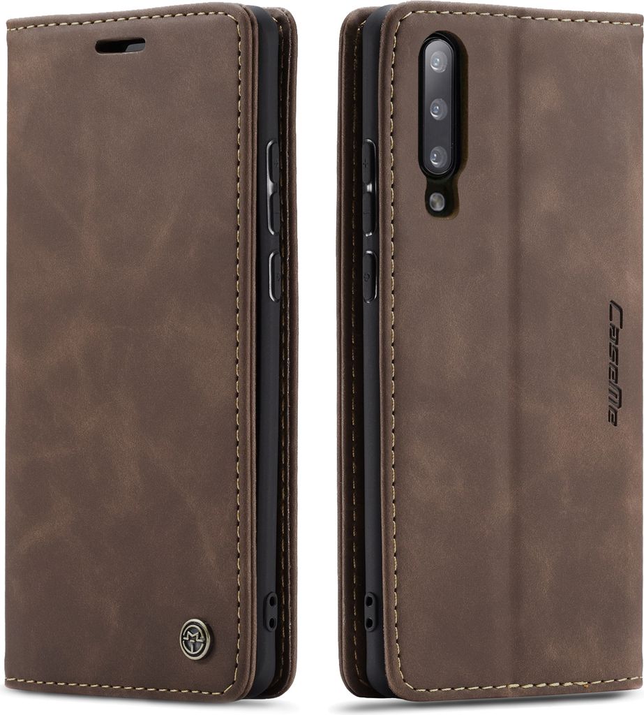 Galaxy A50s Hülle, LaimTop Retro Kunstledertasche TPU Innere, Kartenfächer, Magnetverschluss, Klapphülle mit Standfunktion Schutzhülle für Sam...